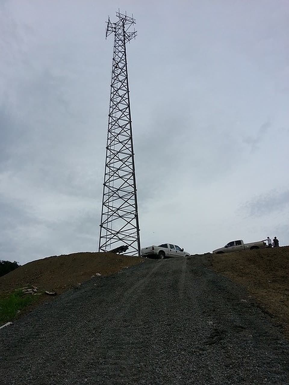 Tower and Equipment, Steel on site, ready to stack